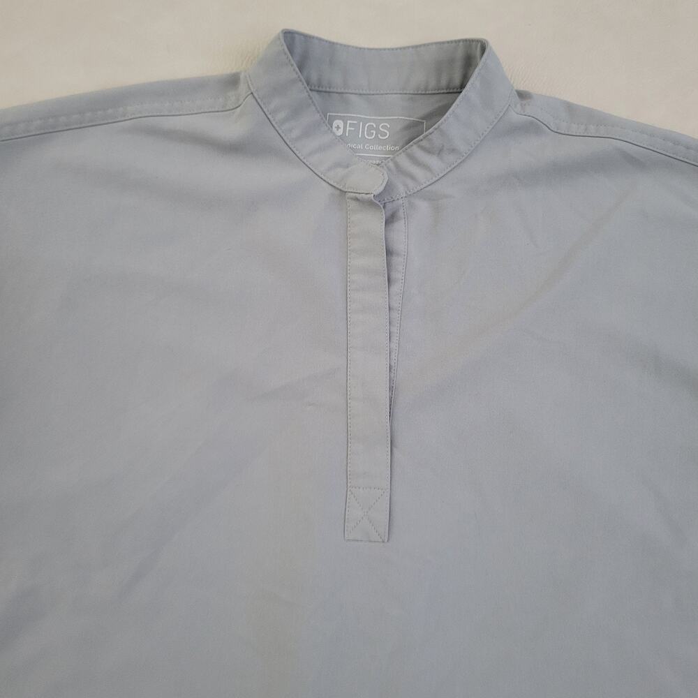 FIGS Rafaela Oversized Scrub Top Womens Small Gray Technical Collection - Picture 4 of 9